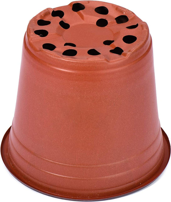 50 Pcs 6 Inch Plants Nursery Pots Reusable Plant Seeding Nursery Pot Waterproof Plastic Pots Seed Starting Pots