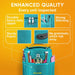 Knitting Bag Yarn Storage - Christmas Gift - Best Durable Canvas Yarn Bag - Yarn Organizer Crochet Bag with Knitting Accessories Case