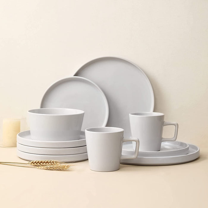 Coupe Dinnerware Set, Service for 8, Black Matte, 32 Piece