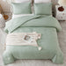 Comforter Full Size Set Sage Green, 3 Pieces Lightweight Bed Solid Summer Bedding Comforters & Sets, Soft All Season Quilt Blanket (79X90In Comforter & 2 Pillowcases)