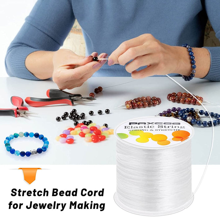 1Mm Elastic Bracelet String Cord Stretch Bead Cord for Jewelry Making and Bracelet Making