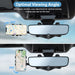 Car Phone Mount,  Car Rearview Mirror Cell Phone Holder, Universal Adjustable Rear View Mirror Clips Cradle, 360° Phones Bracket Car Mount Fits for Iphone 13 12 Pro Max, Galaxy