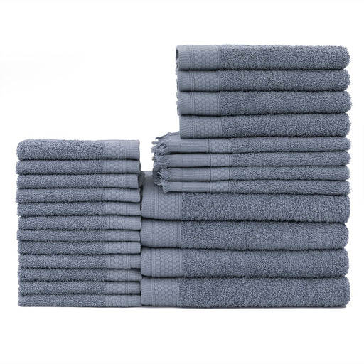 Baltic Linen Company 24 Piece Multi Count Complete Cotton Towel Set