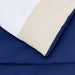 7-Piece Lightweight Microfiber Bed-In-A-Bag Comforter Bedding Set - Full/Queen, Blue Stripe