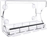 Window Bird Feeder, Window Bird Feeders with Strong Suction Cups for Outside, Height Adjustable to 9.5 Inch, Removable Tray with 4 Compartments, Easy Clean and Fill, Clear Acrylic Bird House