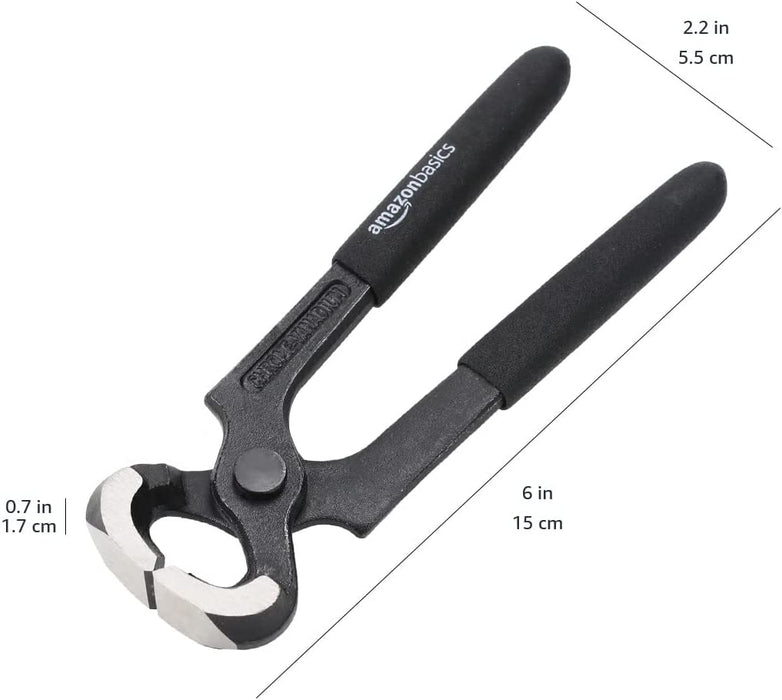 Chrome Vanadium Steel Carpenter'S Pincers for Wire Cutting and Nail Pulling, 150Mm