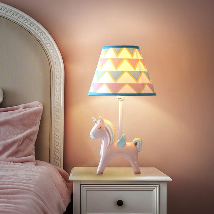 Unicorn Kids Table Lamp for Bedroom Girls with LED Bulb, Unicorn Light for Girls Room, 13Inch Tall Desk Night Lamp Bedroom Decorations with LED Bulb, Gifts for Girls Kid Students