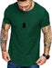 Fashion Mens T Shirt Muscle Gym Workout Athletic Shirt Cotton Tee Shirt Top