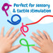 Impresa - 5 Pack Original Stretchy Fidget Sensory Toys for Kids and Adults - Monkey Noodles - Stretches from 12 Inches to 8 Feet (Bpa/Phthalate/Latex-Free)