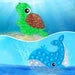 3 Pack Push Bubble Fidget Sensory Toys, Sensory Fidget Poppers Push Bubble Toy, Silicone Squeeze Autism Anxiety Stress Relief Educational Popping Toys for Kids Adults - Clown Fish, Whale, Turtle