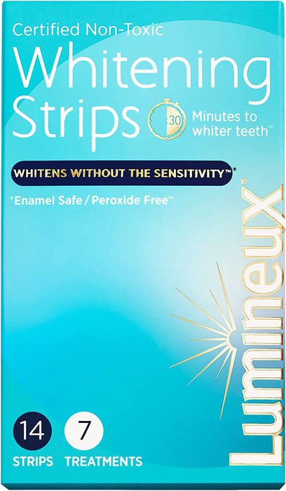 Lumineux Teeth Whitening Strips 7 Treatments - Enamel Safe for Whiter Teeth - Whitening without the Harm - Dentist Formulated and Certified Non-Toxic - Sensitivity Free