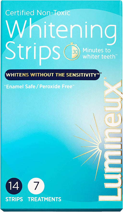 Lumineux Teeth Whitening Strips 7 Treatments - Enamel Safe for Whiter Teeth - Whitening without the Harm - Dentist Formulated and Certified Non-Toxic - Sensitivity Free