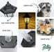 Garden Statues, Solar Garden Sculptures & Statues Outdoor with Solar Lights and Flowerpot Funny Garden Decor Housewarming Gifts Lights for Patio Yard, Balcony Decorations (Dog and Cat)
