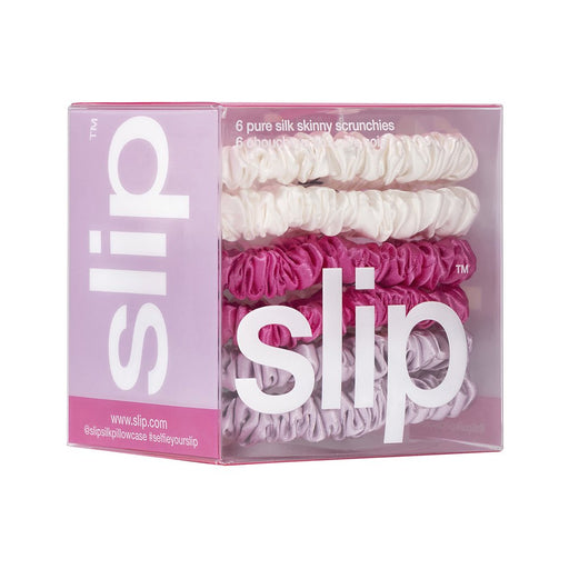 Pure Silk Skinny Scrunchies - Sweet Pea