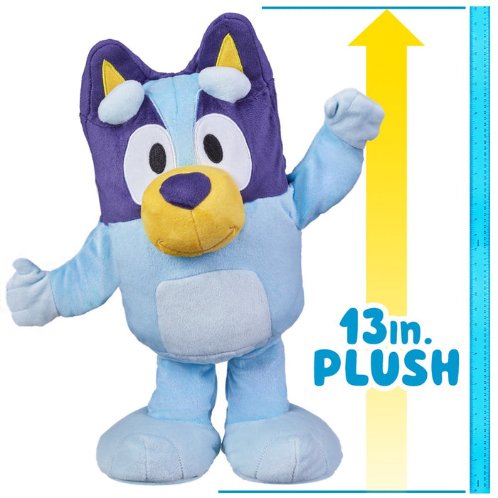 Bluey, Dance and Play 14 Inch Animated Plush with Phrases and Songs, Preschool, Ages 3+