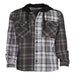 Men'S and Big Men'S Hooded Flannel Shirt with Long Sleeves, Sizes up to 5X