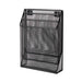 Pen + Gear,Desktop Organizers, Metal Mesh Desk Organizer with Hook,Black, 3 Compartments,