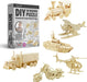 Hands Craft DIY 3D Wooden Puzzle – 6 Assorted Wild Animals Bundle Pack Set Brain Teaser Puzzles Educational STEM Toy Adults and Kids to Build Safe and Non-Toxic Easy Punch Out Premium Wood JP2B8