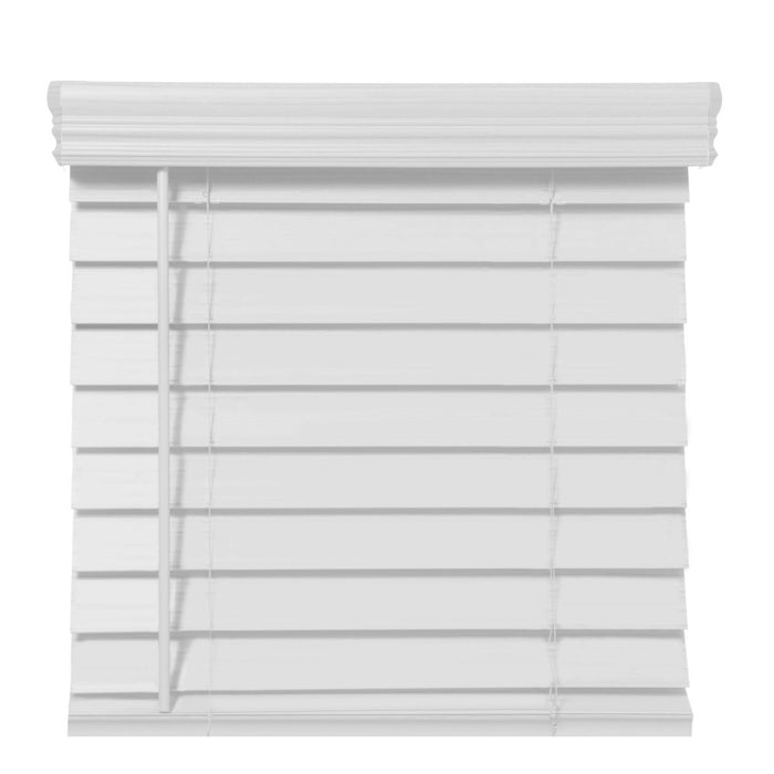 Richfield Studios 2.5" Cordless Faux Wood Blinds, White