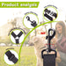 Dog Seat Belt, Black Adjustable Pet Puppy Doggie Car Safety Harness Restraint Headrest 2 Piece