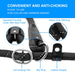 Slip Lead Dog Leash, Anti-Choking with Traffic Padded Two Handles, Reflective Strong Sturdy Heavy Duty Rope Leash, 6FT Dog Training Leash for Medium Large Dogs(6' Black)