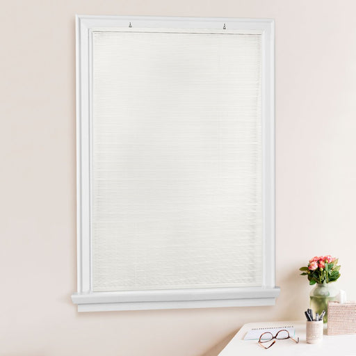 Achim Solstice Indoor/Outdoor Cordless White Vinyl Light Filtering Window Roll-Up Blind, 72" L X 30" W
