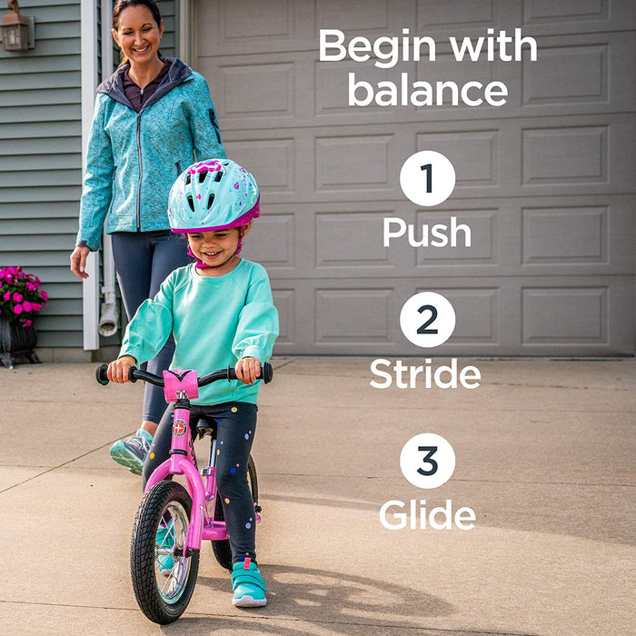 Schwinn Koen & Elm Toddler Balance Bike, 12-Inch Wheels, Kids Ages 1-4 Years Old, Rider Height 28-38-Inches, Training Wheels Not Included