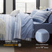 Bedsure Bed in a Bag Full Size 7-Piece Blue White Striped Bedding Comforter Sets All Season Bed Set, 2 Pillow Shams, Flat Sheet, Fitted Sheet and 2 Pillowcases
