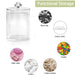 4Pcs Acrylic Clear Qtip Bathroom Canisters with Lidsl,Cosmetic Cotton Holder and Bathroom Accessories Jars