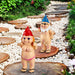 2 Pieces Naked Gnome Statue Garden Goblin-Art Decoration Peeing Gnome Naughty Garden Statue Fun Gnome Statue for Home Indoor or Outdoor Lawn Garden Decorations, Man and Woman（Stand Style）