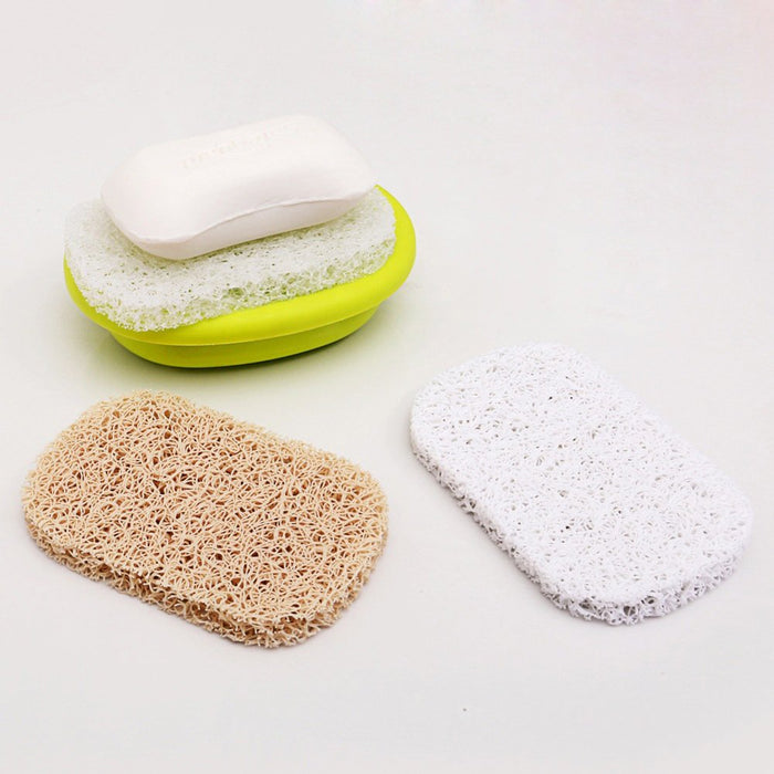 2Pcs Soap Saver - Soap Dish & Soap Holder Shower Bar Soap Holder Quickly Drains Water, Circulates Air, Extends Soap Life, Easy to Clean, Fits All Soap Dish Sets