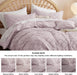 Bedsure Boho Duvet Cover Queen - Boho Bedding, Tufted Queen Duvet Cover for All Seasons, 3 Pieces Embroidery Shabby Chic Home Bedding Duvet Cover Set (Dusty Pink, Queen, 90X90)