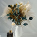 86PCS Natural Dried Pampas Grass Decor,Boho Room Decor Bouquet,Eucalyptus Dried Flowers,Centerpiece Table Decorations Bouquet for Wedding Floral Arrangements Home Living Room Decorations