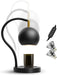 360°Adjustable Candle Warmer Lamp, Dimmer + Timer Candle Melter with Freely Height and Angle, Metal Electric Lantern Work with Yankee Large Jar, Top-Down Candle Melter for Home Decor,2 Blub, Black