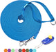 BAAPET 15 Ft 20 Ft 30 Ft 50 Ft 100 Ft Long Dog Training Leash for Dog Training, Play, Camping, or Backyard Lead with Training Clickers for Small, Medium and Large Dogs or Cats (30 Feet, Purple)