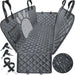Upgraded Dog Seat Covers with Mesh Visual Window 100% Waterproof Dog Car Seat Cover Nonslip Pet Seat Cover for Back Seat with Storage Pockets, Washable Dog Hammock for Cars Trucks and Suvs