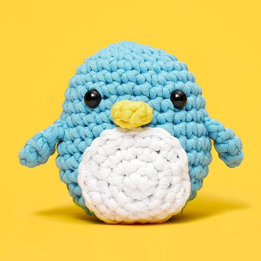 Beginners Crochet Kit with Easy Peasy Yarn, Crochet Kit for Complete Beginners with Step-By-Step Video Tutorials, Pierre the Penguin