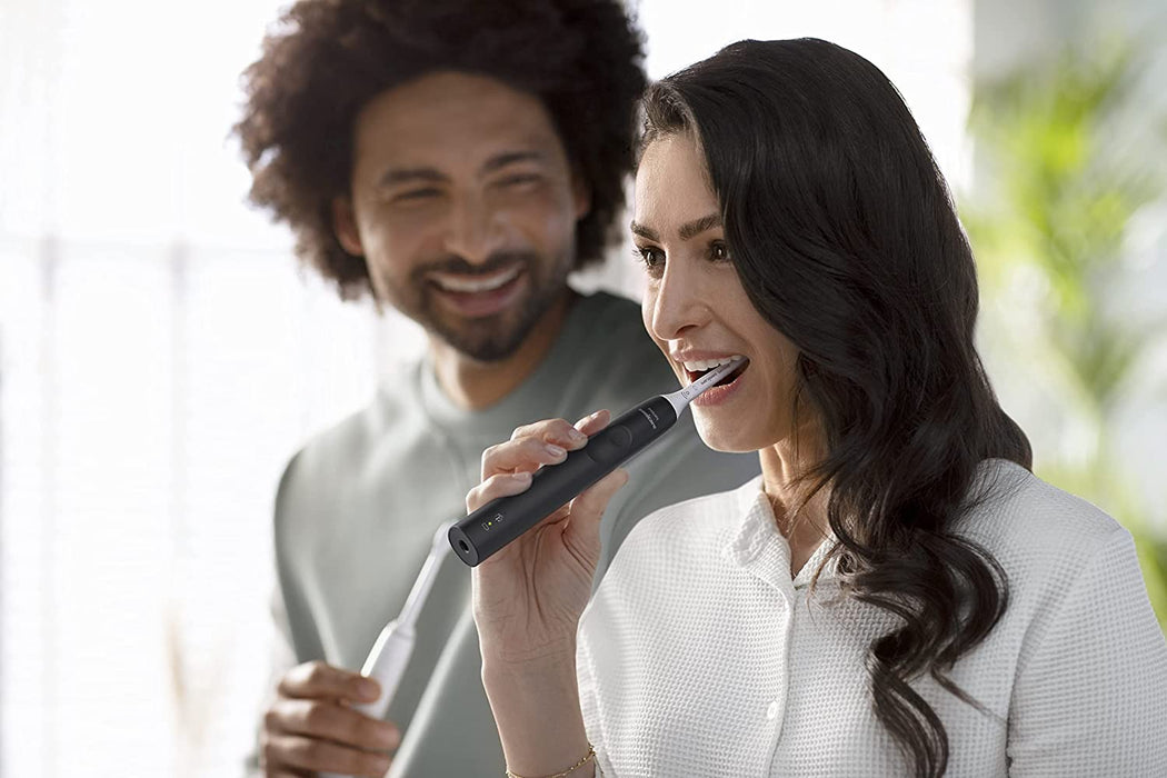 4100 Power Toothbrush, Rechargeable Electric Toothbrush with Pressure Sensor, Black HX3681/24