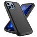for Iphone 13 Pro Max/13 Pro/13/13 Mini Phone Case with Belt Clip Stand Shockproof Protective Case Hybrid Armor Cover, Black