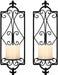 Black Candle Sconce Wall Decor Set of 2 Farmhouse & Rustic, Wall Mounted Sconce Candle Holder,Candle Sconces for Wall, Dining Room Decor, Home Decor Clearance for Living Room, Bathroom…