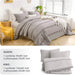 Grey King Size Comforter Set,Boho Pom Pom Aesthetic Bedding Sets, Lightweight Soft Boho Comforters King Bed Sets 3 Pieces