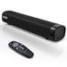 Sound Bar for TV, Soundbar with Subwoofer, Wired & Wireless Bluetooth 5.0 3D Surround Speakers, Optical/Aux/Rca/Usb Connection, Wall Mountable, Remote Control