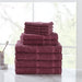 Mainstays Value 10-Piece Cotton Towel Set with Upgraded Softness & Durability, Raspberry