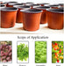 100 Pcs 6 Inch Plant Nursery Pots,Plastic Seedling Pots,Seed Starting Pot Flower Plant Container for Succulents, Seedlings, Cuttings, Transplanting