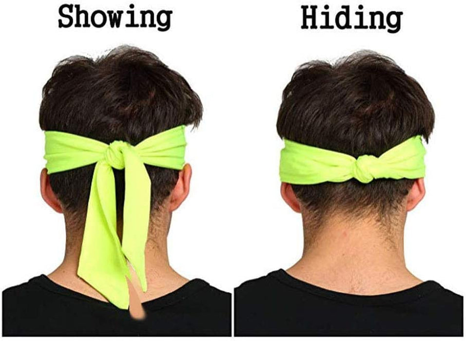 Sports Headband - Head Tie Tennis Tie Hairband - Sweatbands Headbands Wristbands Head Wrap - Ideal for Working Out,Tennis