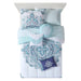 Mainstays Teal Medallion 10 Piece Bed in a Bag Comforter Set with Sheets, King
