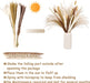 Natural Dried Pampas Grass 120PCS for Boho Home Decor Mixed Dried Flowers Bouquet for Wedding Party Decor Pompas Floral Arrangements, Farmhouse Rustic Decor