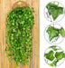 84 Feet 12 Strands Artificial Ivy Leaf Plants Vine Hanging Garland Fake Foliage Flowers Home Kitchen Garden Office Wedding Wall Decor, Green