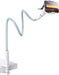 Gooseneck Phone Holder Bed - [Newest Nylon Braided] Flexible Arm, Overall Length 38Inch, 360 Adjustable Clamp Clip, Overhead Cell Phone Mount Stand for Bed, Desk, 4-7” Cellphone