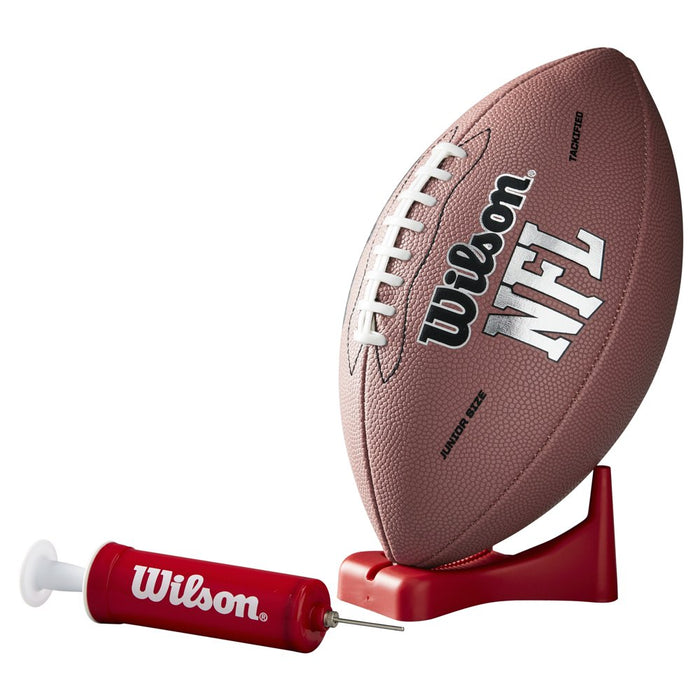 Wilson NFL MVP Junior Football with Pump and Tee